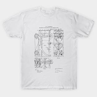 Machine for sharpening and gumming saws Vintage Patent Hand Drawing T-Shirt